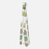 Hexentrank-Muster doppelt Krawatte (Rückseite)