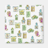 Hexentrank-Muster doppelt Magnet (Vorne)