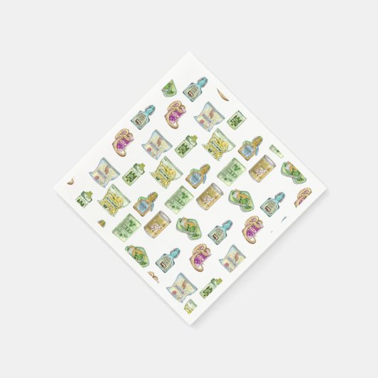 Hexentrank-Muster doppelt Serviette (Ecke)