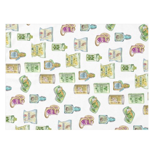 Hexentrank-Muster doppelt Tischdecke (Vorderseite (Horizontal))