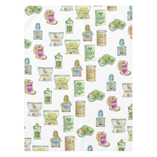 Hexentrank-Muster doppelt Tischdecke (Vorderseite)