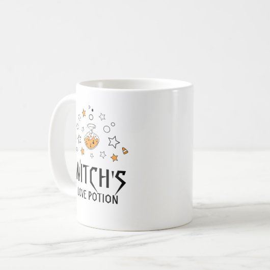 Hexentränke in Liebe Kaffeetasse (Vorderseite Links)