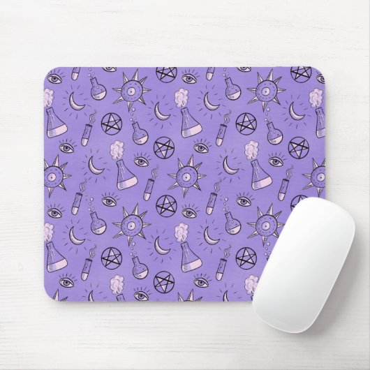 Hexentränke Lila Alchemy-Muster Mousepad (Mit Mouse)