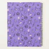 Hexentränke Lila Alchemy Pattern Halloween Planer (Rückseite)
