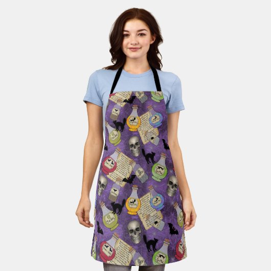Hexentränke Schürze (Getragen)