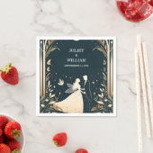 Hexentraum Mystical Stars Moon Wedding Serviette (Beispiel)