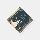 Hexentraum Mystical Stars Moon Wedding Serviette (Ecke)