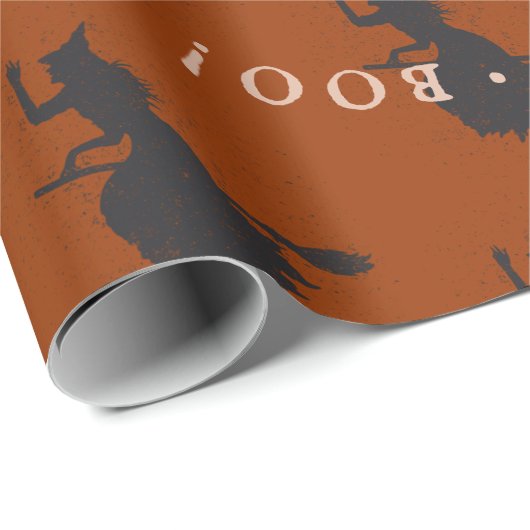 Hexentrick oder Halloween-Grunge Geschenkpapier (Rolleneckpunkt)