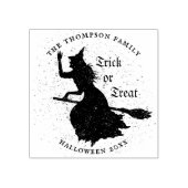 Hexentrick oder Treat Halloween Grunge Illustratio Gummistempel (Prägung)
