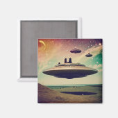 HexenUFO Picnic Magnet (Vorderseite/Rückseite)