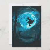 Hexenwald-Halloween-Party Einladung (Rückseite)