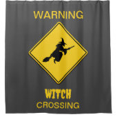 Hexenwarnung Duschvorhang (Vorderseite)