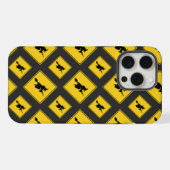 Hexenwarnung Halloween iPhone Hülle (Rückseite (Horizontal))
