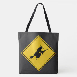 Hexenwarnung Halloween Tasche