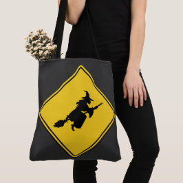 Hexenwarnung Halloween Tasche