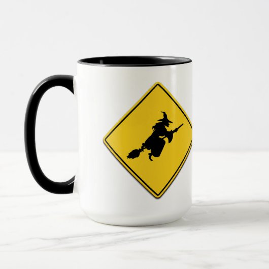 Hexenwarnung Tasse (Links)