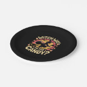 Hexenweg zum Candy Halloween-T - Shirt Pappteller (Schrägansicht)