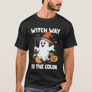 Hexenweg zum Colon Süßer Geist Halloween Endoskop T-Shirt
