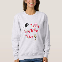 Hexenweg zum FrauenHalloween-Sweatshirt Sweatshirt