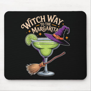 Hexenweg zum Margarita-Halloween-Trinkteam Mousepad
