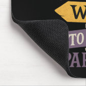 Hexenweg zum Party Funny Halloween-Zeichenpfeile Mousepad (Ecke)