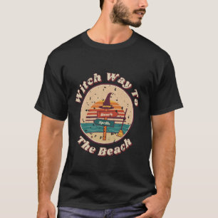 Hexenweg zum Retro-Sommerween-Hexen-T-Shirt T-Shirt