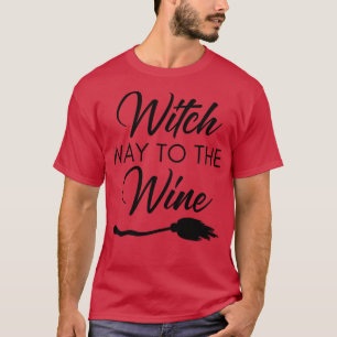 Hexenweg zum Wein Funny Wine Halloween C T-Shirt