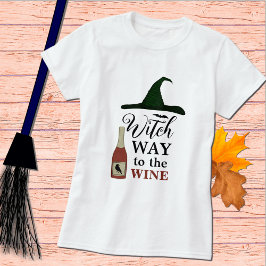Hexenweg zum WeinHalloween-T - Shirt