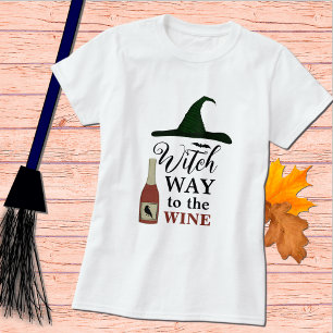 Hexenweg zum WeinHalloween-T - Shirt