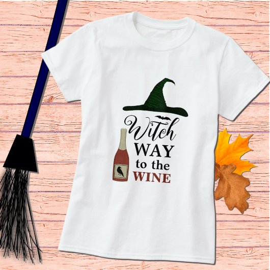 Hexenweg zum WeinHalloween-T - Shirt