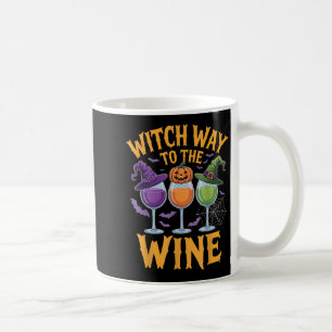 Hexenweg zum Weinkessel-Hexenkessel-Halloween-Trin Kaffeetasse