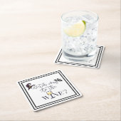 Hexenweg zum Wine Funny Rechteckiger Pappuntersetzer (Vor Ort)