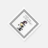 Hexenweg zum Wine Niedlich Funny Serviette (Ecke)