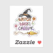 Hexenweg zur Candy Aufkleber (Blatt)