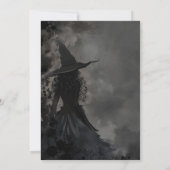 Hexenweg zur Halloween-Einladung im Party Einladung (Rückseite)