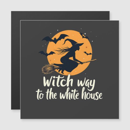 Hexenweg zur Wahl im Weißen Haus Kamala Magnetkarte (Vorne/Hinten)