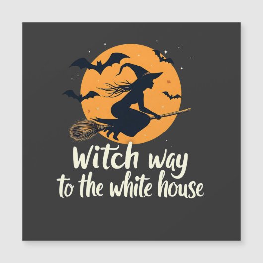 Hexenweg zur Wahl im Weißen Haus Kamala Magnetkarte (Vorderseite)
