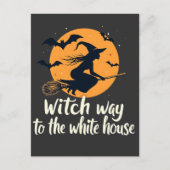 Hexenweg zur Wahl im Weißen Haus Kamala Postkarte (Vorderseite)