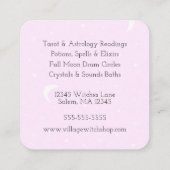 Hexenwerk Quadratische Visitenkarte (Rückseite)