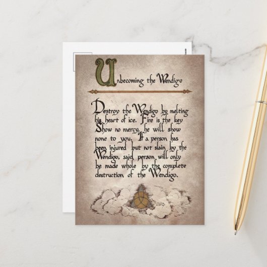 Hexenzauber Halloween Feiertagspostkarte (Vorderseite/Rückseite Beispiel)