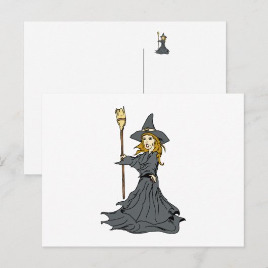Hexenzauber Postkarte (Vorne/Hinten)