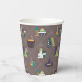 Hexenzauber versorgt Halloween Pappbecher (Rückseite)