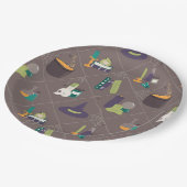 Hexenzauber versorgt Halloween Pappteller (Schrägansicht)