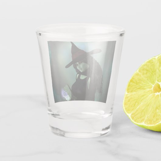 Hexenzauber verwirren schnapsglas (Rückseite)