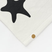 Hexenzauberer-Doodle-Muster Fleecedecke (Ecke)