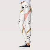 Hexenzauberer-Doodle-Muster Leggings (Links)