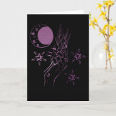 Hexenzauberer Power Mystischer Gradient Karte (Gelbe Blume)