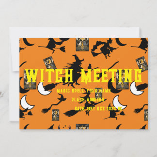 Hexenzauberer Schwarzmeerkatze Einladung