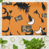 Hexenzauberer Schwarzmeerkatze Geschirrtuch (Gefaltet)