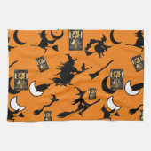 Hexenzauberer Schwarzmeerkatze Geschirrtuch (Horizontal)